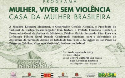 “Mulher, Viver sem Violência” : Lia Marques participa de assinatura do Termo de Adesão