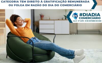 Categoria tem direito à gratificação remunerada ou folga em razão do dia do comerciário