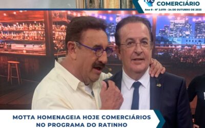 Motta homenageia hoje comerciários no programa do Ratinho