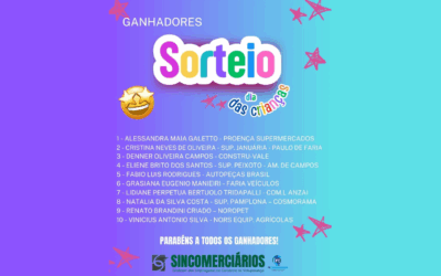 Resultado do Sorteio – Dia das Crianças no Sindicato!