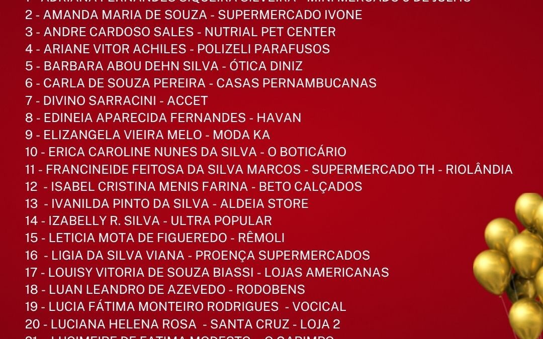 Resultado do Sorteio – Dia do Comerciário no Sindicato
